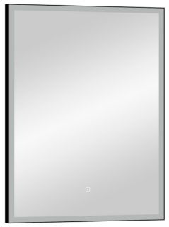 Зеркало с подсветкой Continent Frame Black ЗЛП948 с сенсорным выключателем 60см чёрный